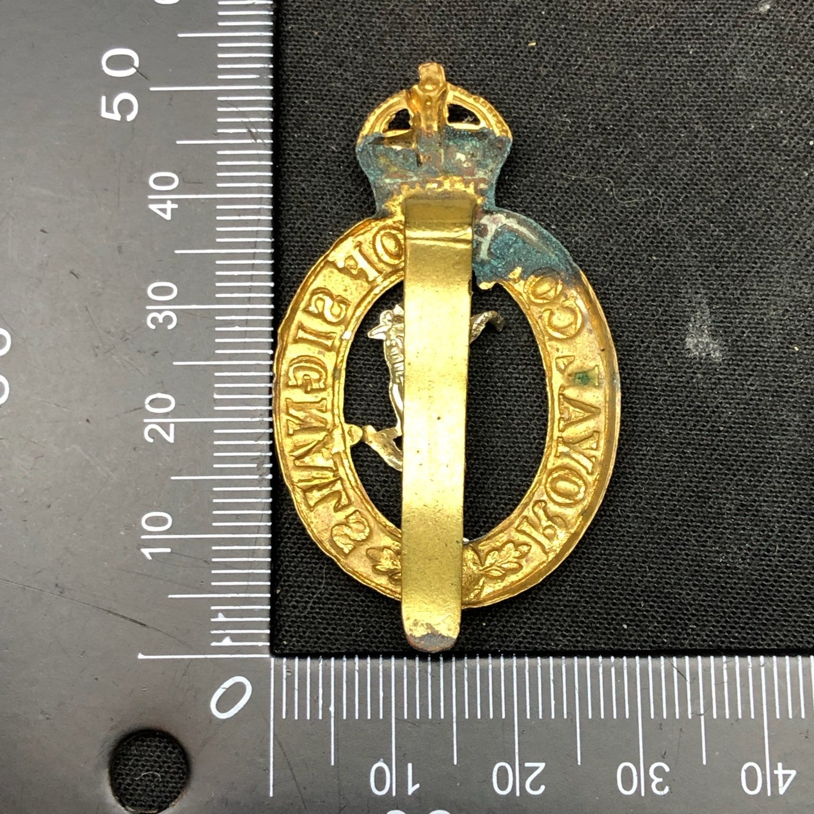 Original British Army Cap Badge - Royal Corps of Signals - The Militaria Shop