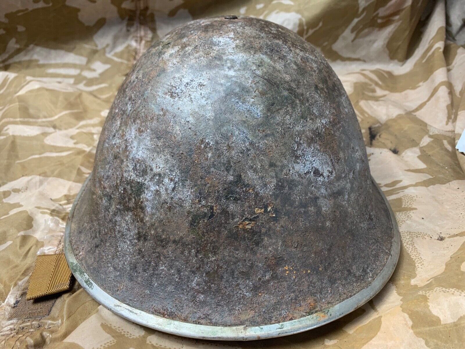 WW2 Mk3 High Rivet Turtle - British / Canadian Army Helmet - Nice Original - The Militaria Shop
