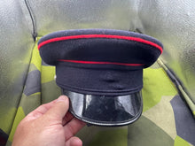 Load image into Gallery viewer, Original British Army Royal Engineers Peaked Cap - Size 57cm - The Militaria Shop
