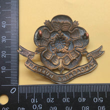 Load image into Gallery viewer, Original WW1 British Army Lancashire Hussars Cap Badge - The Militaria Shop