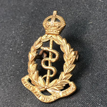 Load image into Gallery viewer, Original WW2 British Army Cap Badge - Royal Army Medical Corps - The Militaria Shop