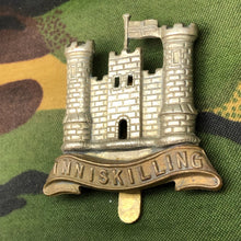 Load image into Gallery viewer, Original WW1 British Cap Badge - 6th Inniskilling Dragoons - The Militaria Shop