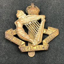 Load image into Gallery viewer, Original WW1 British Army Cap Badge - 8th King's Royal Irish Hussars - The Militaria Shop