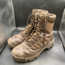 Charger l'image dans la galerie, British Army Surplus Brown Leather Female Combat Patrol Boots - Size UK 6 M - The Militaria Shop