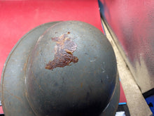 Load image into Gallery viewer, Original WW2 British Home Front SFP Supplementary Fire Party Helmet with Liner - The Militaria Shop