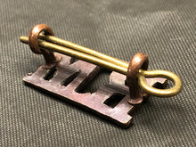 Load image into Gallery viewer, Original WW2 British Royal Navy Brass Shoulder Title - Royal Marines - The Militaria Shop