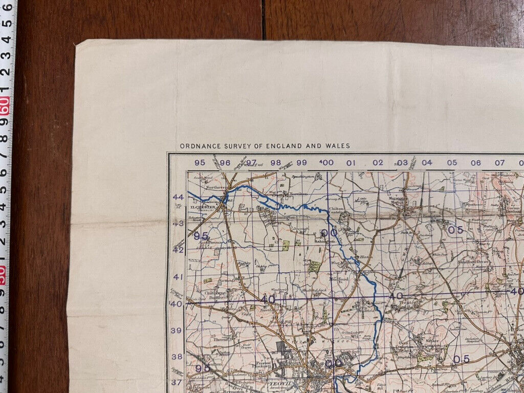 Original WW2 British Army GSGS OS Map of Great Britain - Worcester - The Militaria Shop