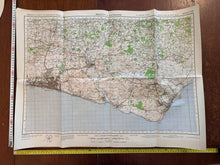 Load image into Gallery viewer, Original WW2 British Army GSGS OS Map of England & Wales - Brighton & Eastbourne - The Militaria Shop