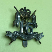 Load image into Gallery viewer, Original British Army Cap Badge - 16th The Queen's Lancers - The Militaria Shop