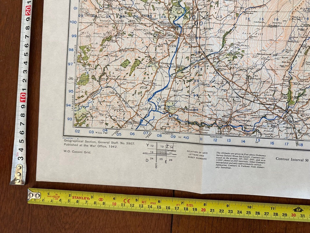 Original WW2 British Army GSGS Map of Scotland - Helmsdale - The Militaria Shop