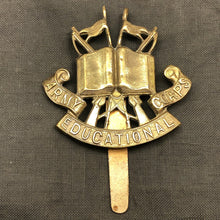 Charger l'image dans la galerie, Original British Army Cap/Beret Badge - Army Education Corps AEC - The Militaria Shop
