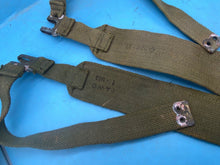 Load image into Gallery viewer, Original Pair of WW2 British Army 37 Pattern Khaki Canvas L-Straps - The Militaria Shop