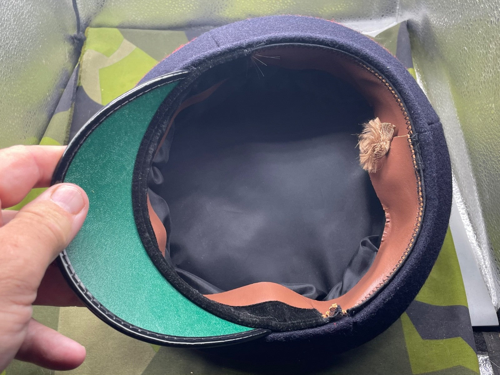 Genuine British Army Adjutant General's Corps Peaked Dress Cap - Size 55cm - The Militaria Shop