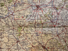 Load image into Gallery viewer, Original WW2 British Army RAF Navy Base Map of England - The Midlands Birmingham - The Militaria Shop