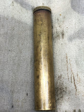 Load image into Gallery viewer, Original WW1 WW2 British Army Empty Brass Oil Bottle Lee Enfield SMLE - The Militaria Shop