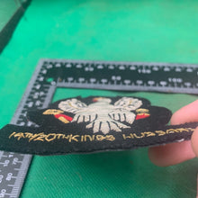 Load image into Gallery viewer, British Army Bullion Embroidered Blazer Badge -14th 20th The Kings Royal Hussars - The Militaria Shop