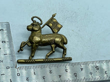 Load image into Gallery viewer, Original WW1 / WW2 British Army Queens Royal West Surrey Regiment Collar Badge - The Militaria Shop