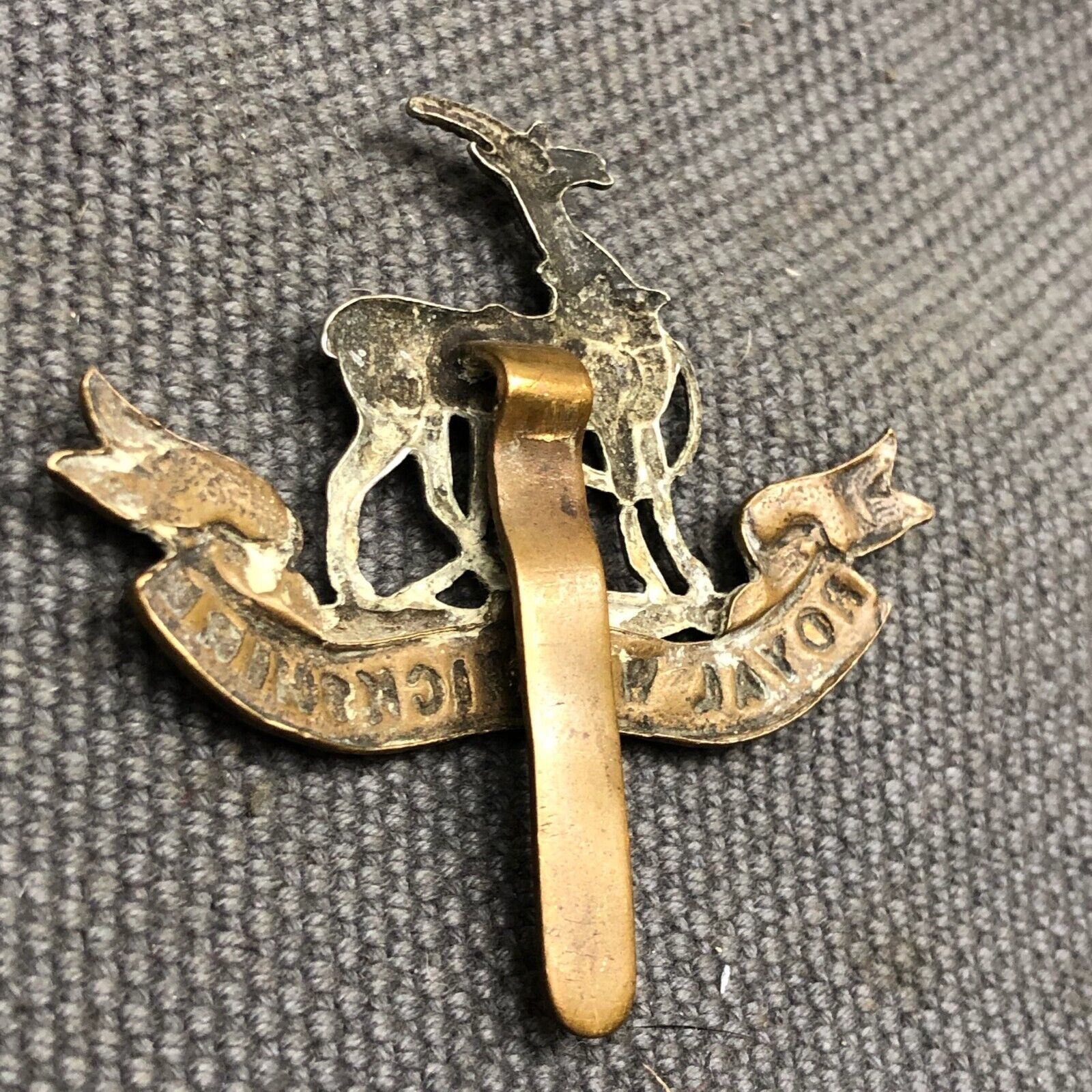 Original WW2 British Army Cap Badge - Royal Warwickshire - The Militaria Shop