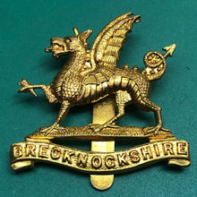 Load image into Gallery viewer, Genuine British Army Cap Badge - Brecknockshire Territorials Battalion - The Militaria Shop