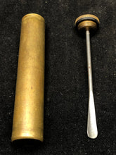 Load image into Gallery viewer, Original WW1 British Army SMLE Enfield Brass Oil Bottle - J.J.B Maker Marked - The Militaria Shop