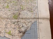 Load image into Gallery viewer, Original WW2 British Army GSGS OS Map of England - Brighton & Eastbourne - The Militaria Shop