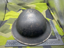 Load image into Gallery viewer, Original WW2 British Home Front Rescue Helmet with Liner & Chinstrap - The Militaria Shop