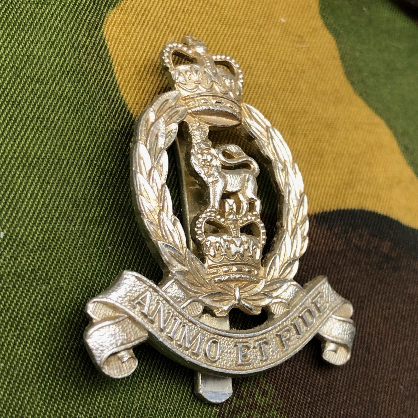 Original British Staybrite Army Cap Badge - Adjutant General's Corps - The Militaria Shop