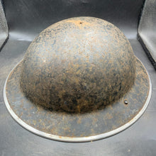 Charger l'image dans la galerie, Original WW2 British Home Front Black Civil Defence Helmet - The Militaria Shop