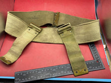 Load image into Gallery viewer, Original WW1 British Army 1908 Pattern Canvas Waist Belt - 32" Waist - The Militaria Shop