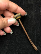 Load image into Gallery viewer, Original WW1 British Army SMLE Enfield Brass Oil Bottle - H.J&S Maker Marked - The Militaria Shop