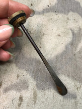 Load image into Gallery viewer, Original WW1 British Army SMLE Enfield Brass Oil Bottle - EFD Marked - The Militaria Shop