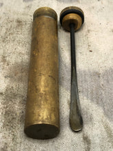 Load image into Gallery viewer, Original WW1 British Army SMLE Enfield Brass Oil Bottle - EFD Marked - The Militaria Shop