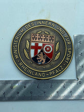 Load image into Gallery viewer, Large Coin Thing - Rheinland-Pfalz - Ministerium Des Innern Und Für Sport - The Militaria Shop