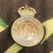 Load image into Gallery viewer, Original WW1 British Army Cap Badge - Royal Military College, Sandhurst - The Militaria Shop