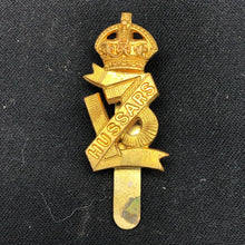 Load image into Gallery viewer, Original British Army Cap Badge - 13th/18th Hussars - The Militaria Shop