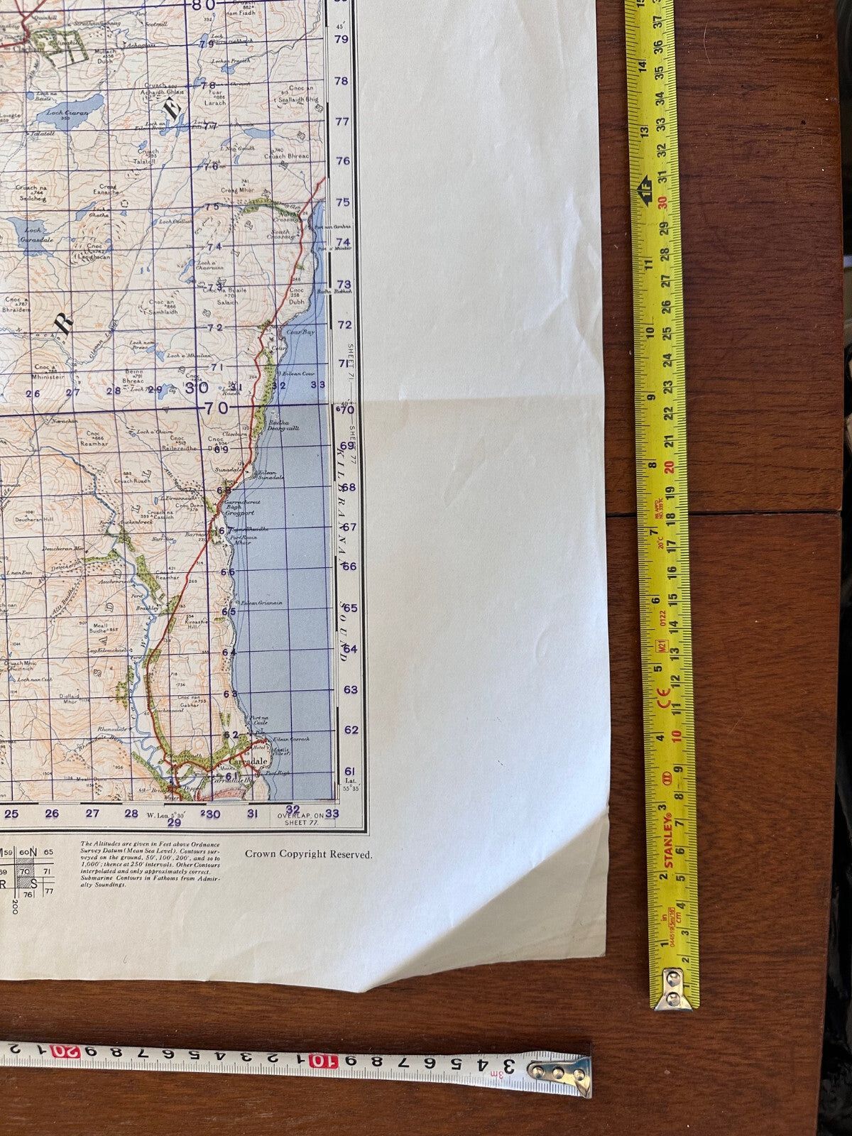 Original WW2 British Army GSGS Map of Scotland - Sound of Jura - The Militaria Shop