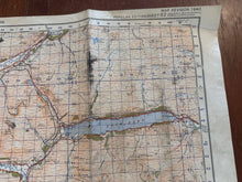 Load image into Gallery viewer, Original WW2 British Army OS Map of Scotland - Lock Katrine & Lock Earn - The Militaria Shop