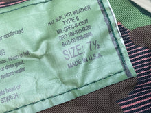 Load image into Gallery viewer, Genuine US Army Jungle Camouflage Boonie Sun Hat Hot Weather Type II -Size 7 1/2 - The Militaria Shop