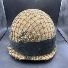 Load image into Gallery viewer, Genuine Dutch Army M53 Euroclone of US M1 Camouflaged Helmet & Liner Set - The Militaria Shop