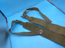 Load image into Gallery viewer, Original Pair of WW2 British Army 37 Pattern Khaki Canvas L-Straps - The Militaria Shop