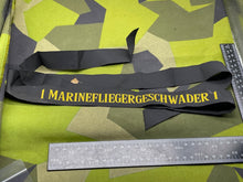 Lade das Bild in den Galerie-Viewer, German Navy Cap Tally - 1 Marinefliegergeschwader 1 - The Militaria Shop