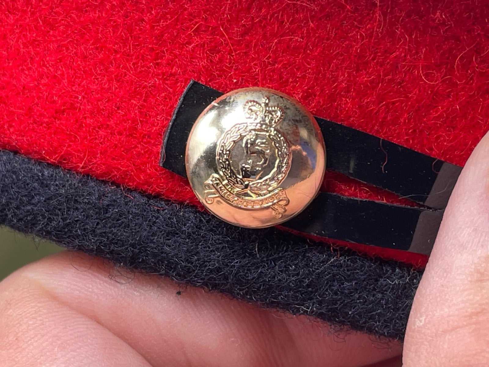 Genuine British Army Adjutant General's Corps Peaked Dress Cap - Size 56cm - The Militaria Shop
