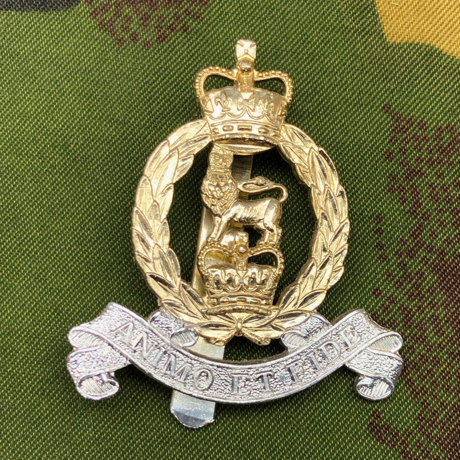 Original British Staybrite Army Cap Badge - Adjutant General's Corps - The Militaria Shop