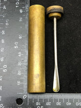 Load image into Gallery viewer, Original WW1 British Army SMLE Enfield Brass Oil Bottle - J.J.B Maker Marked - The Militaria Shop