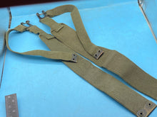 Load image into Gallery viewer, Original Pair of British Army 37 Pattern Khaki Canvas L-Straps - The Militaria Shop