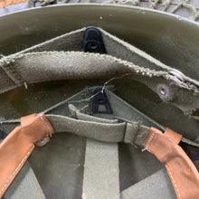 Load image into Gallery viewer, Genuine Dutch Army M53 Euroclone of US M1 Camouflaged Helmet & Liner Set - The Militaria Shop