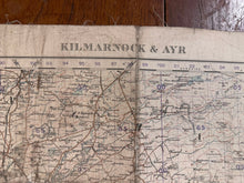 Load image into Gallery viewer, Original WW2 British Army GSGS OS Map of Scotland - Kilmarnock & Ayr - The Militaria Shop