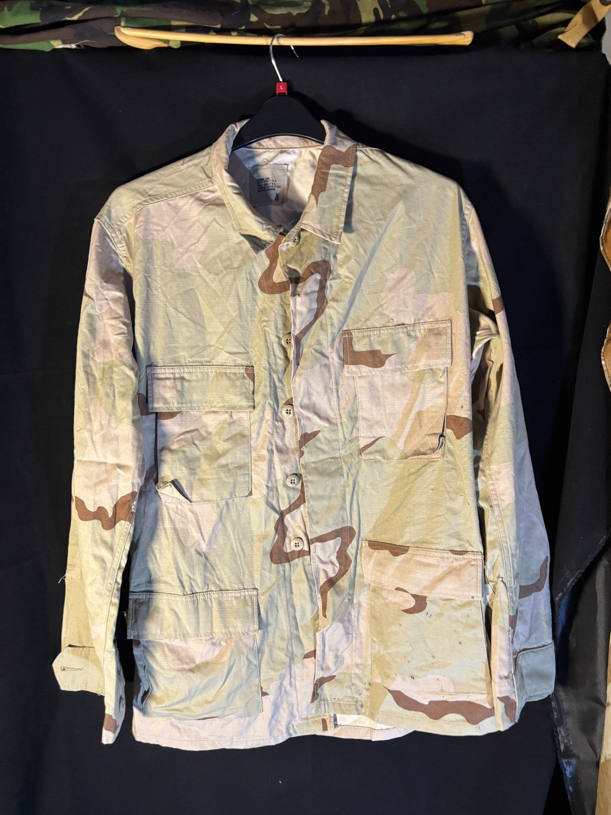 Gulf War US Army DCU Camouflaged Combat Field Coat/Jacket - Medium/Long - The Militaria Shop