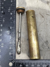 Load image into Gallery viewer, Original WW2 British Army SMLE Enfield Brass Oil Bottle - EFD - The Militaria Shop
