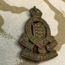 Load image into Gallery viewer, Genuine British Army Cap Badge - Royal Army Ordnance Corps - The Militaria Shop